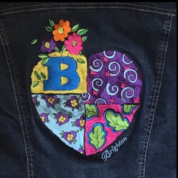 Brighton Embroidered Jean Jacket LNWT - Picture 2 of 8
